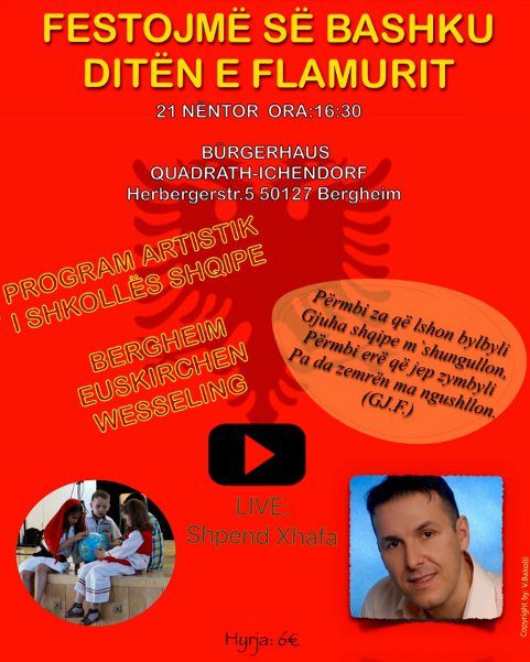 Festojmë së bashku Ditën e Flamurit në Bergheim