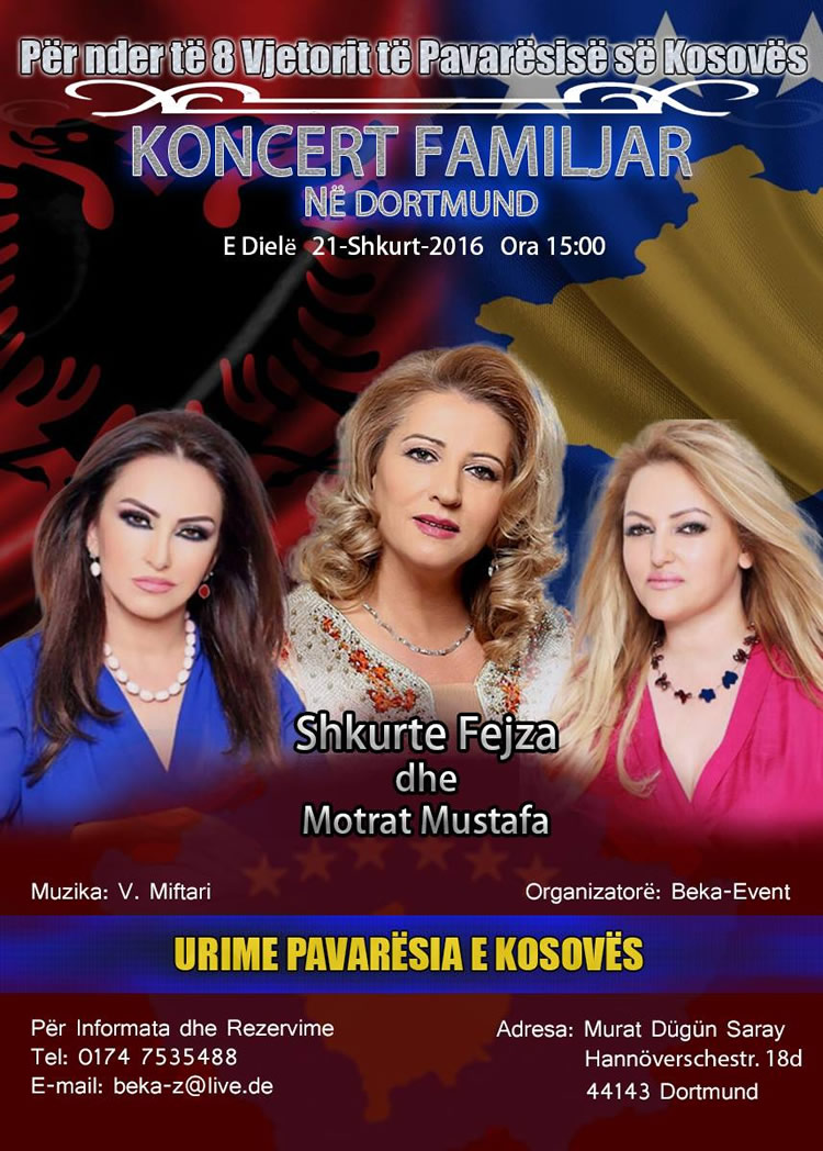 Koncert Familjar në Dortmund me 21 shkurt 2016