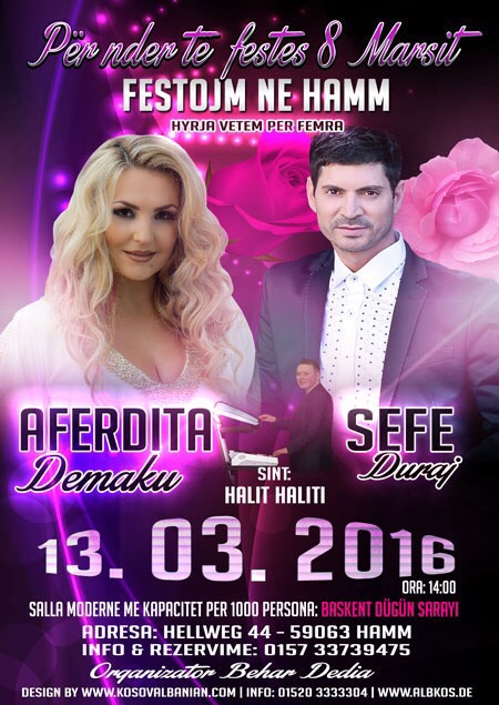 13.03.2016 Për nder të festes 8 Marsit FESTOJM NË HAMM