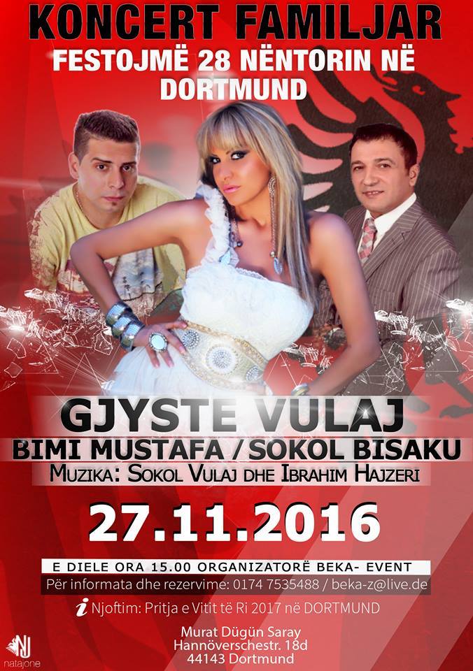 Reklama 5 BEKA EVENT ORGANIZON – festen e 28 Nentor 2016 në Dortmund