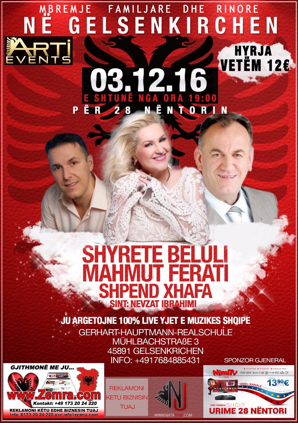 Reklama 3 Mbremje Familjare dhe Rinore në GELSENKIRCHEN