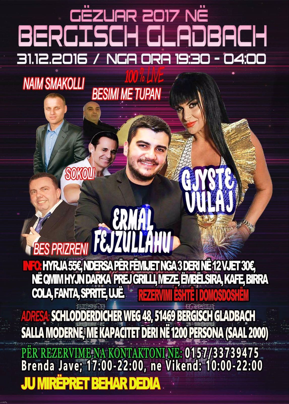 Reklama 19 Gëzuar Vitin e Ri 2017 në Bergisch Gladbach – Ermali dhe Gjyste Vulaj