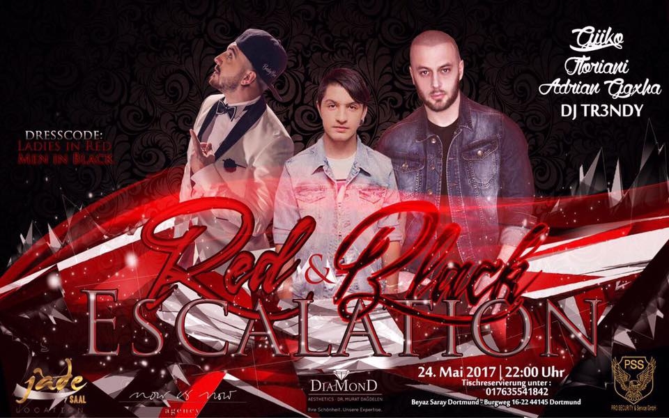 Reklama 16 Me 24.05.2017 – Koncert-Muzikë Live në DORTMUND organizon – PRO SECURITY & SERVICE GmbH