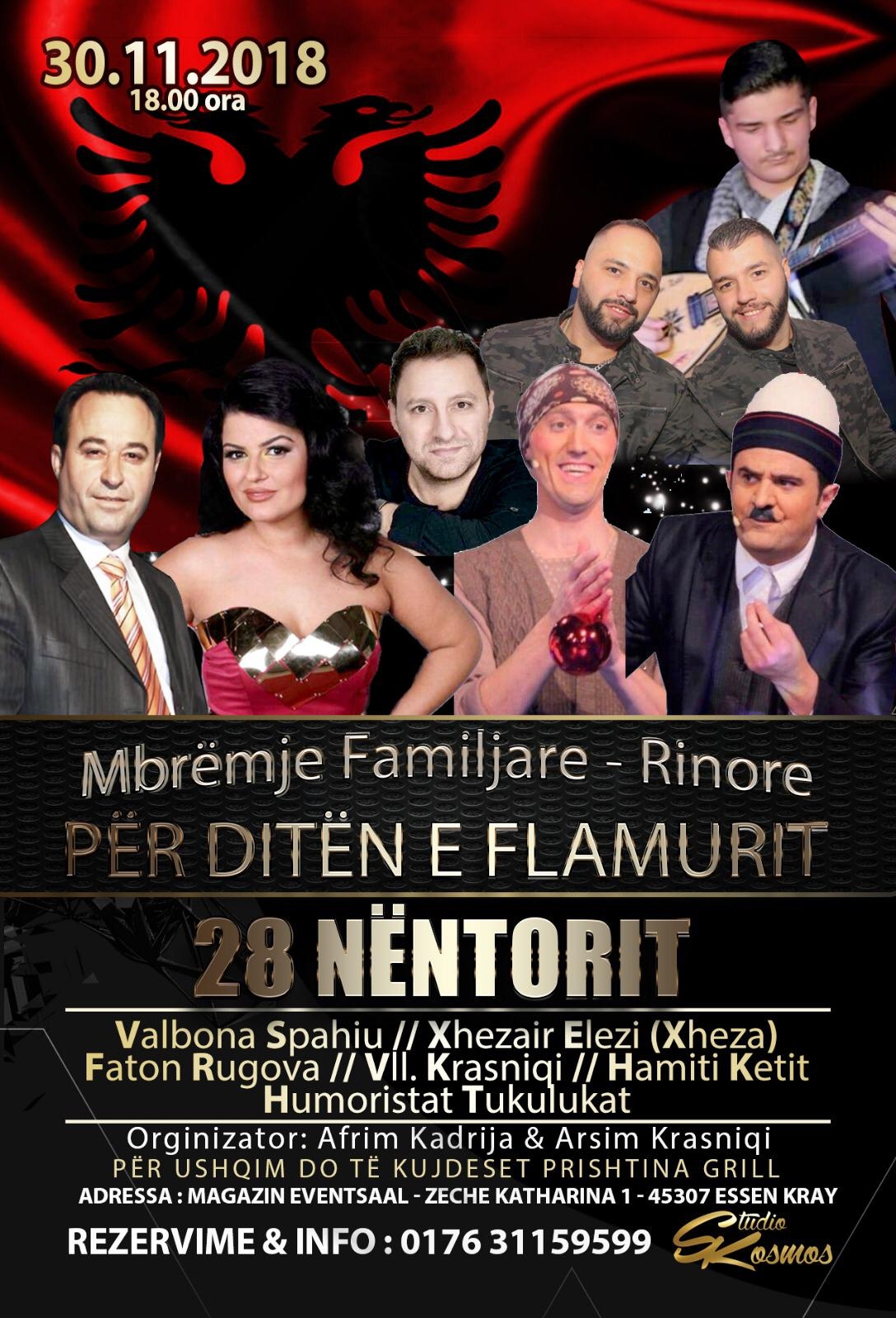 Reklama 10 30.11.2018 – Në Essen Mbrëmje Familjare / Rinore Për Ditën e Flamurit 28 Nëntorit